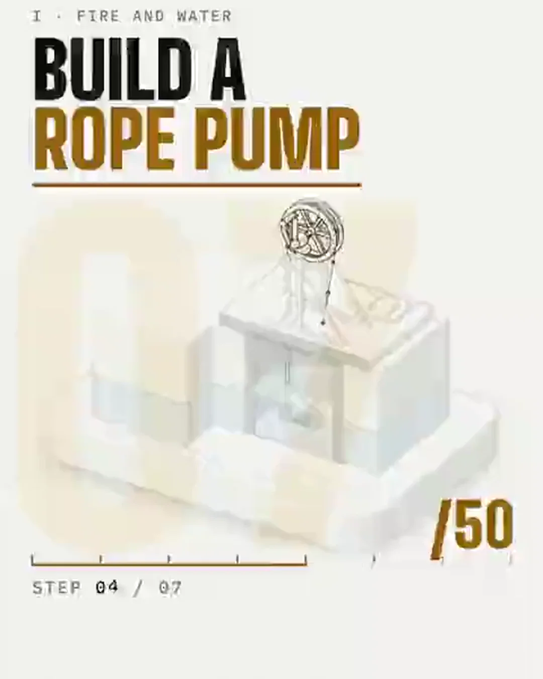 Rope pump, build and run