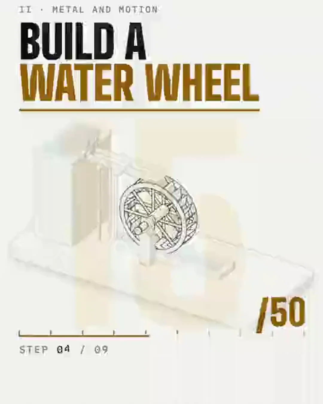 Water wheel, build and run