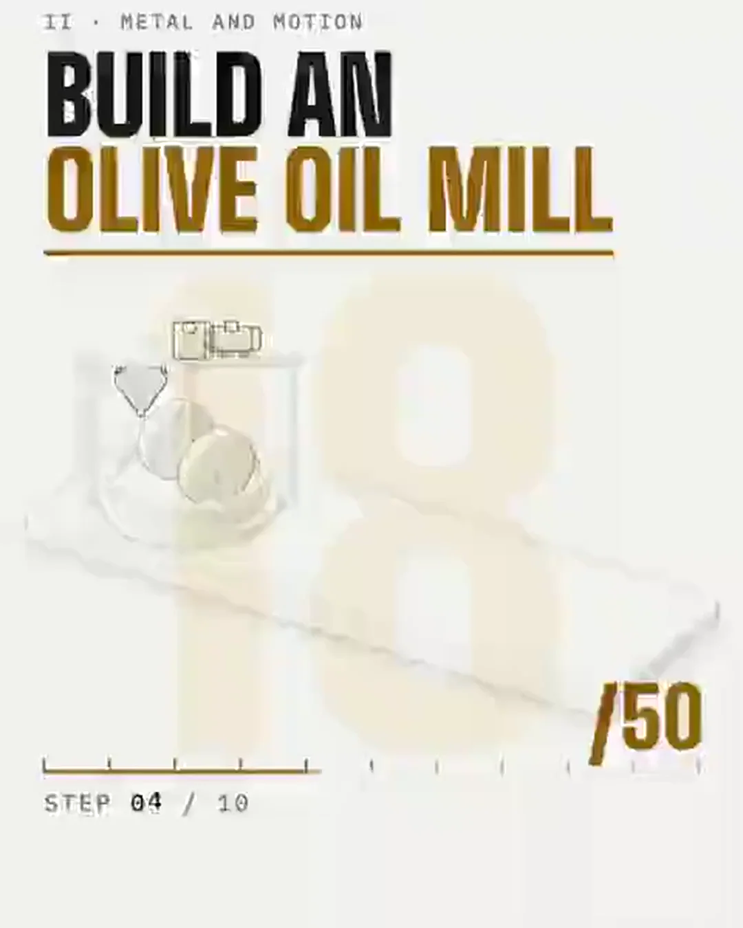 Olive oil mill, build and run