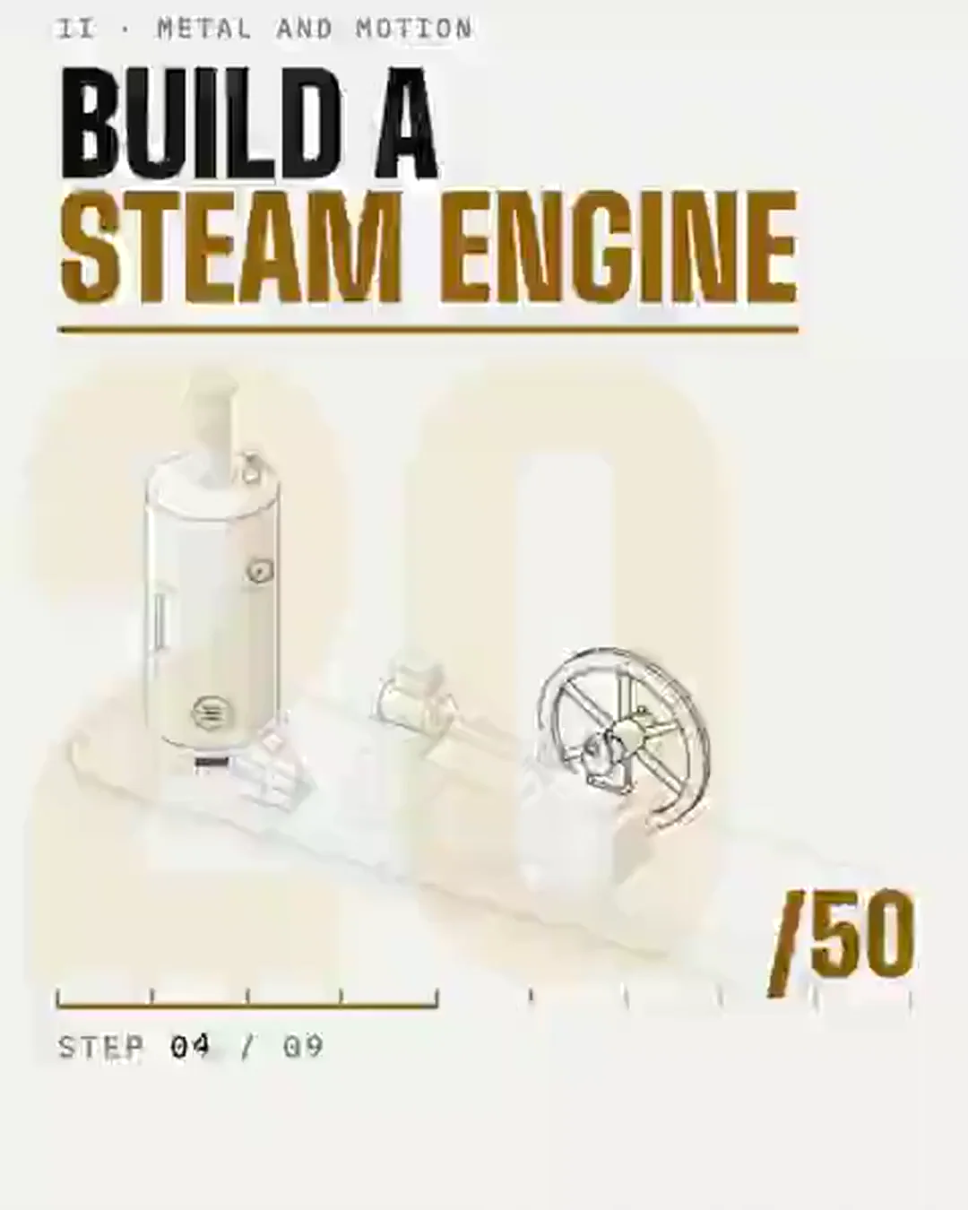 Steam engine, build and run