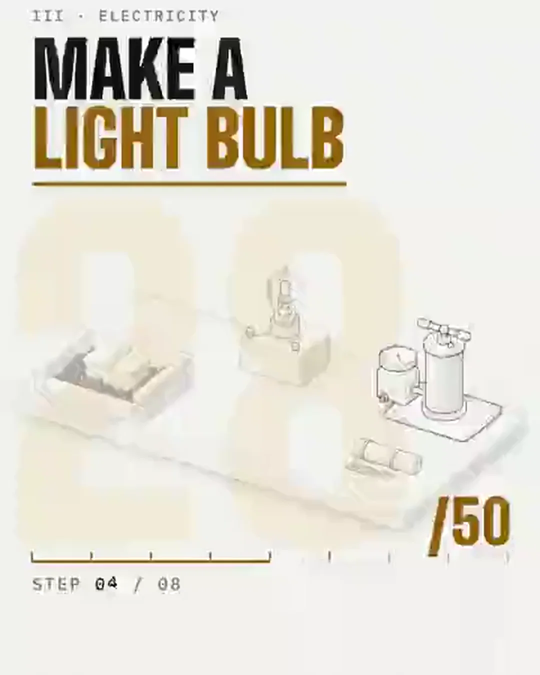 Light bulb, build and run