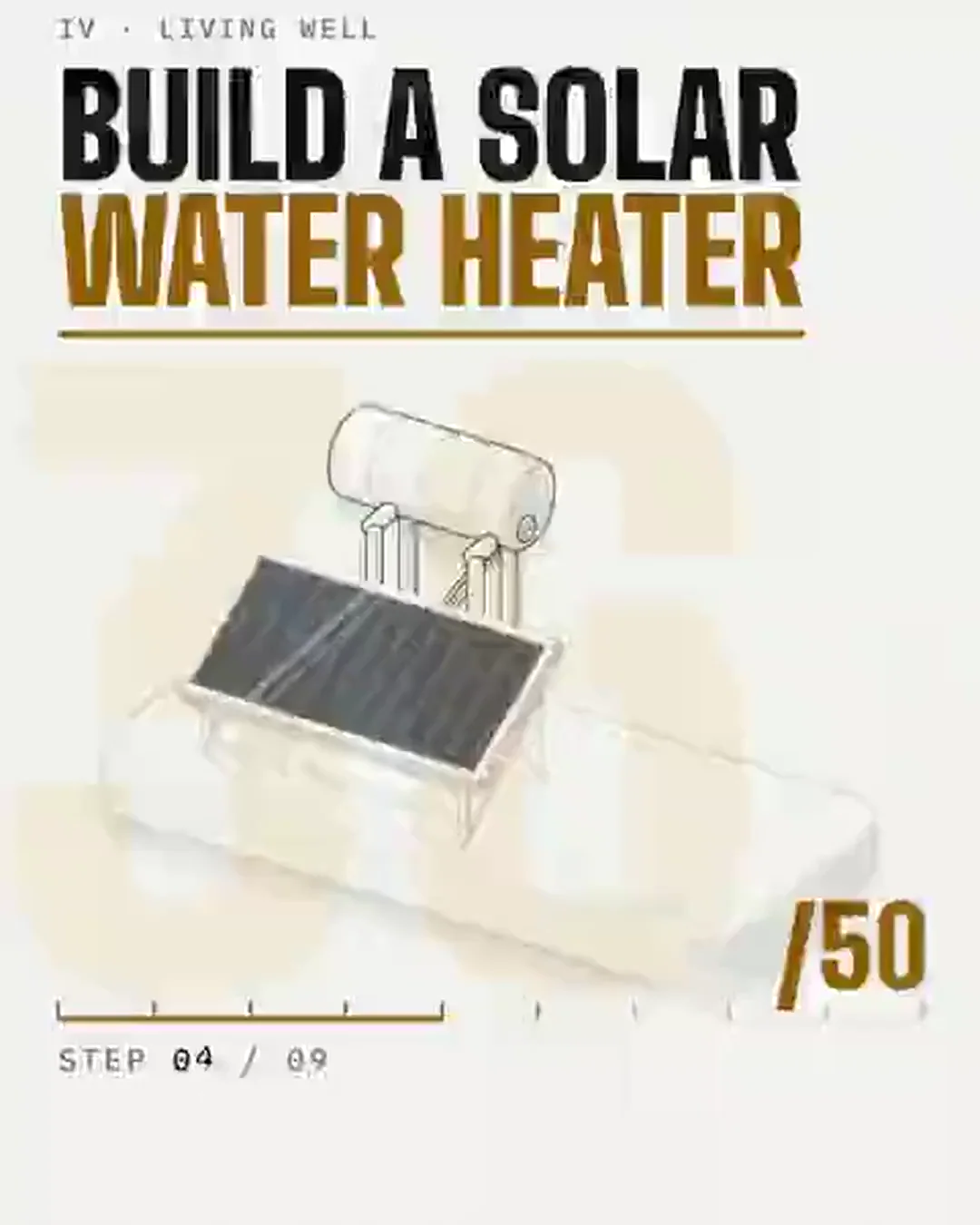 Solar water heater, build and run