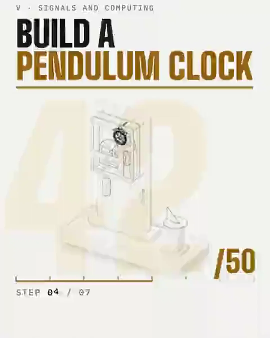 Pendulum clock, build and run