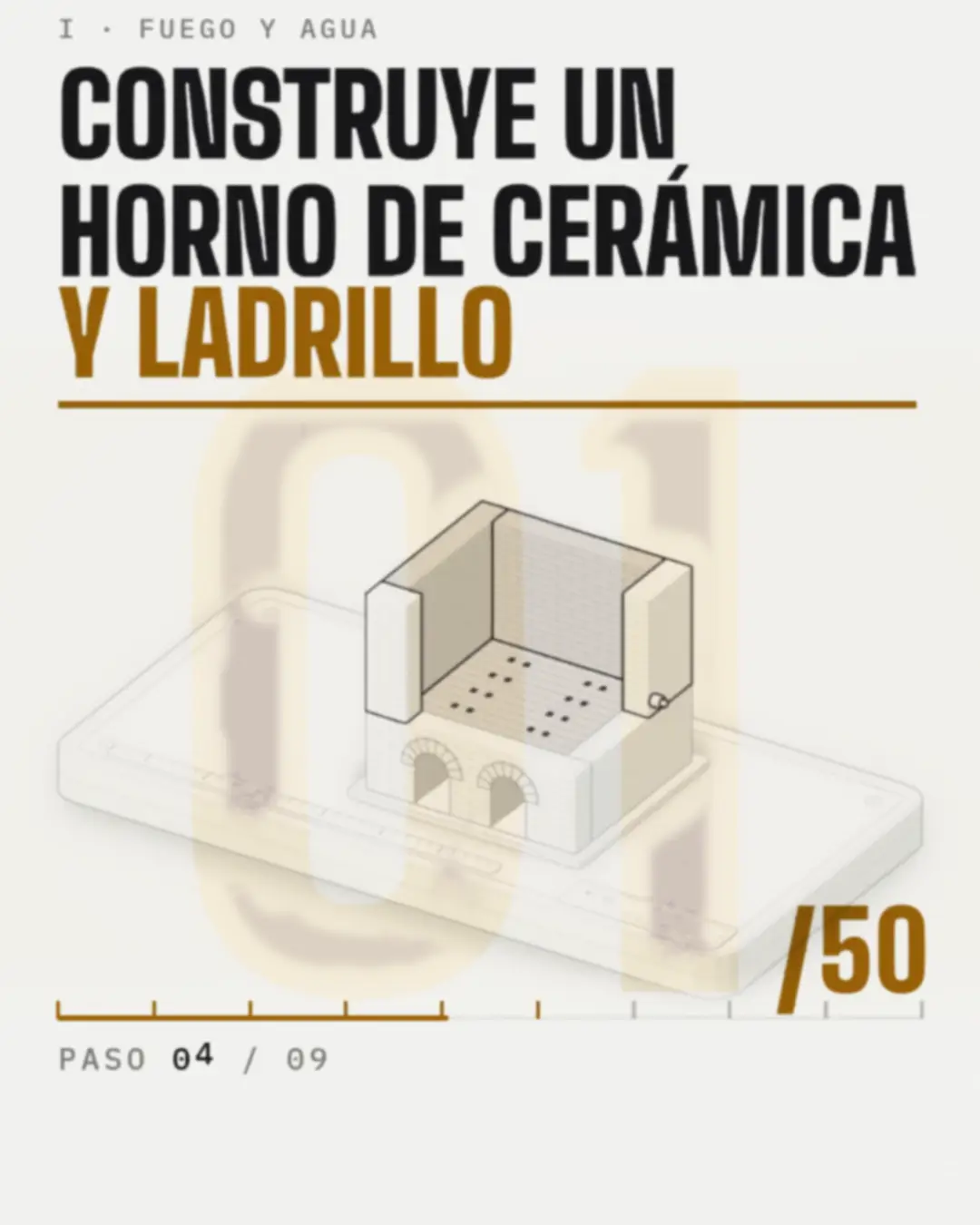 Horno de cerámica y ladrillo, montaje y funcionamiento