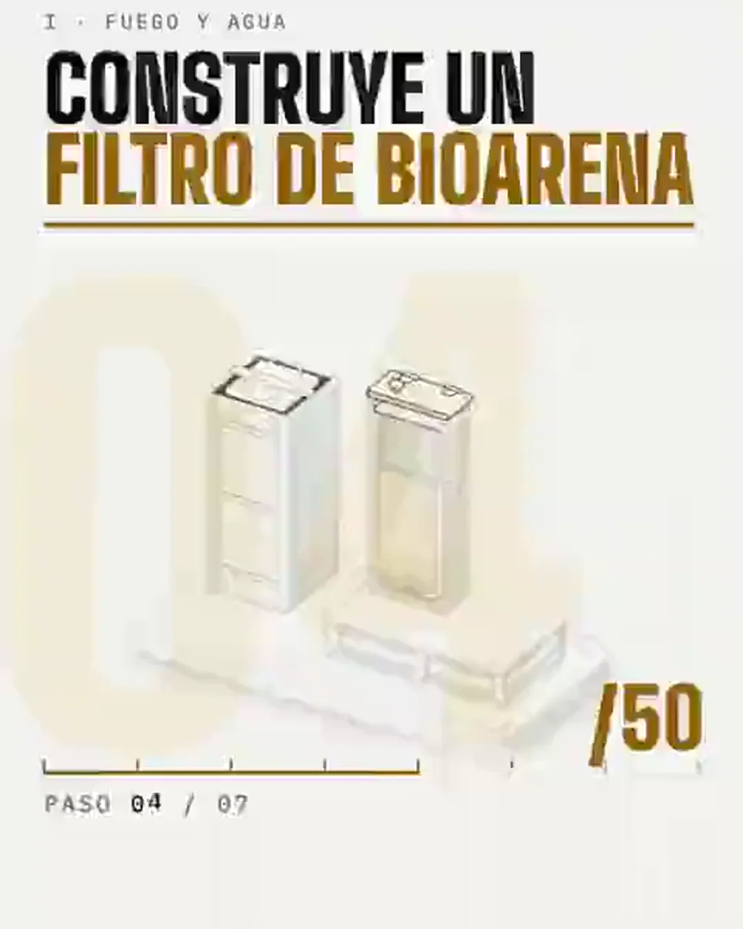 Filtro de bioarena, montaje y funcionamiento