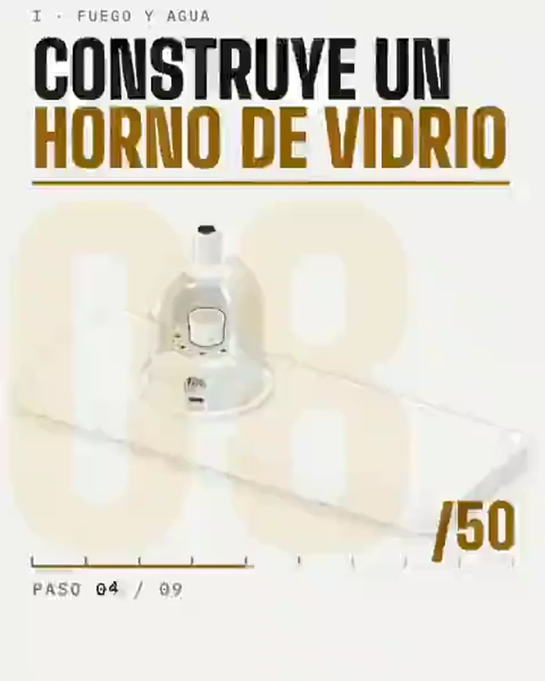 Horno de vidrio, montaje y funcionamiento