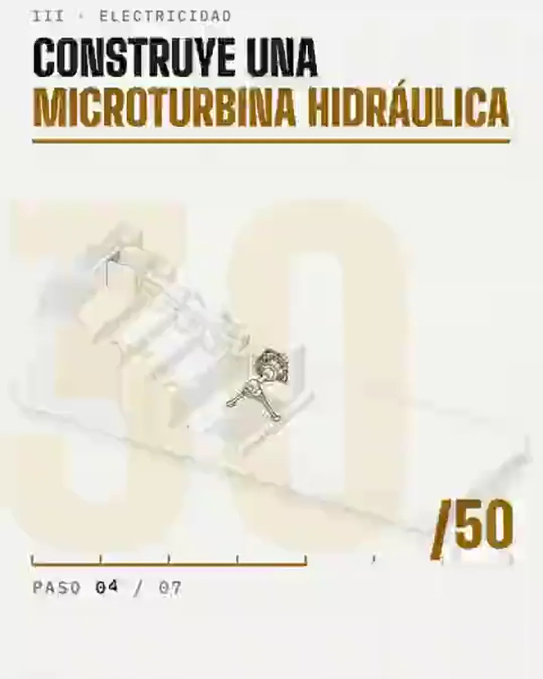 Microturbina hidráulica, montaje y funcionamiento