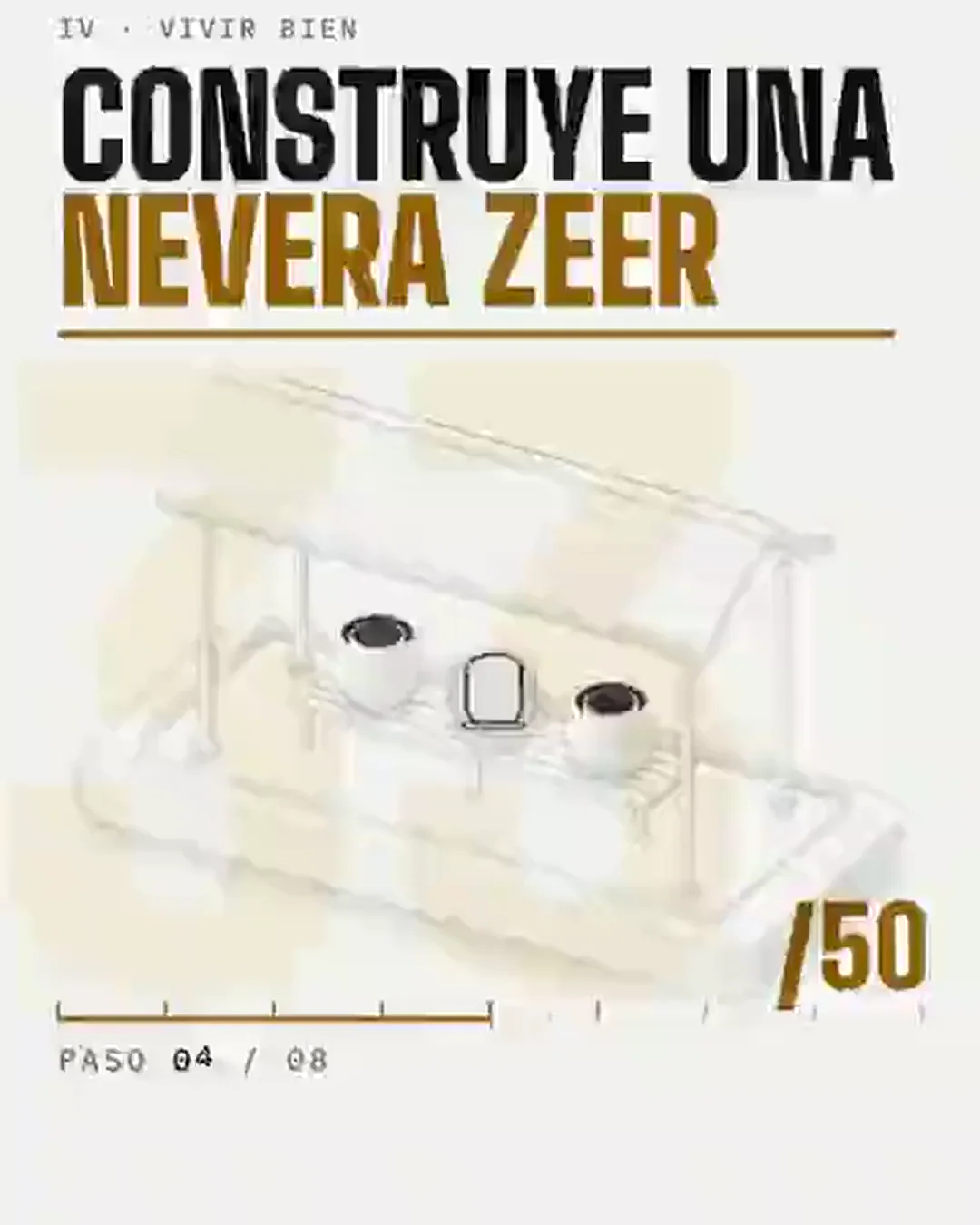 Nevera zeer, montaje y funcionamiento