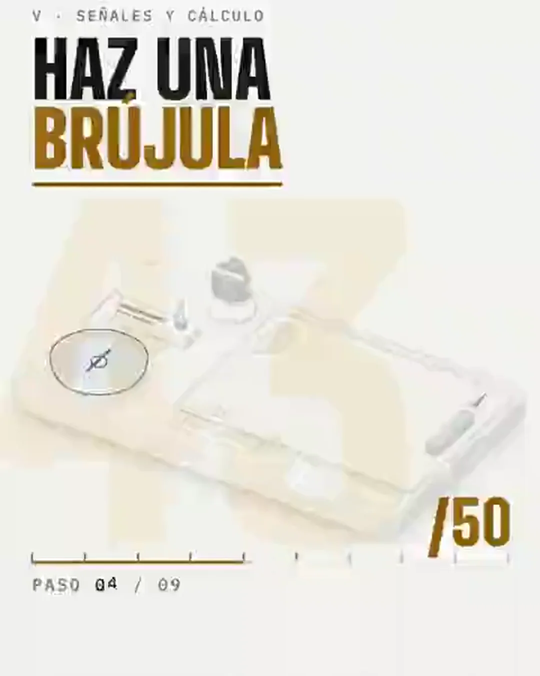 Brújula, montaje y funcionamiento
