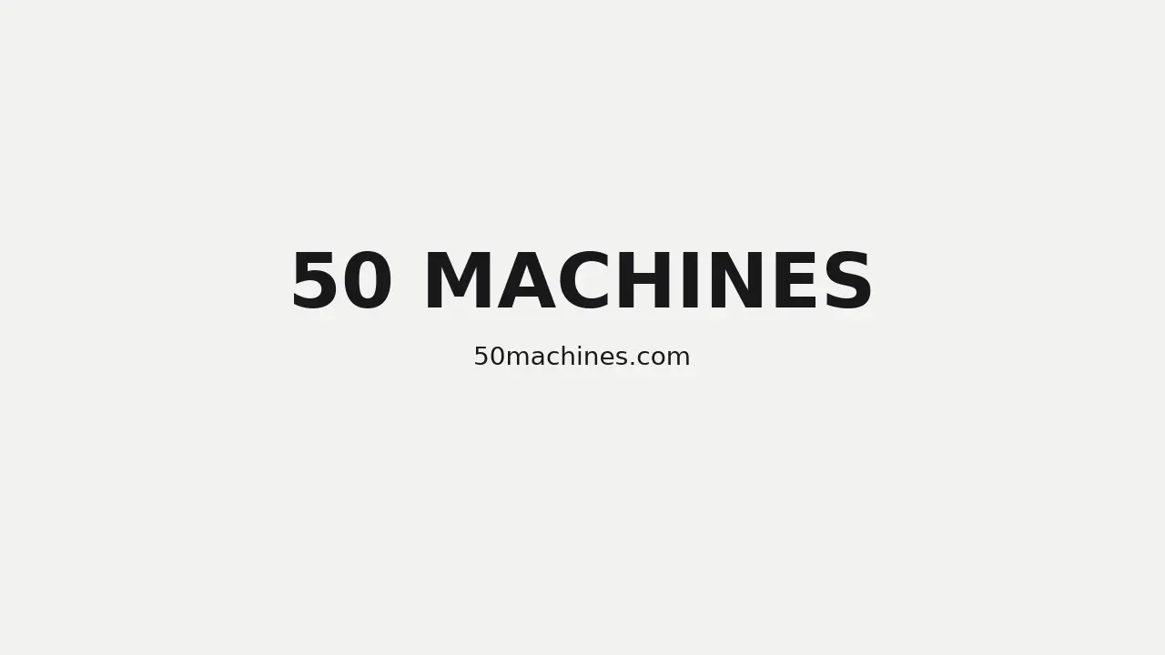 50 MACHINES: 50 máquinas para reiniciar la civilización.